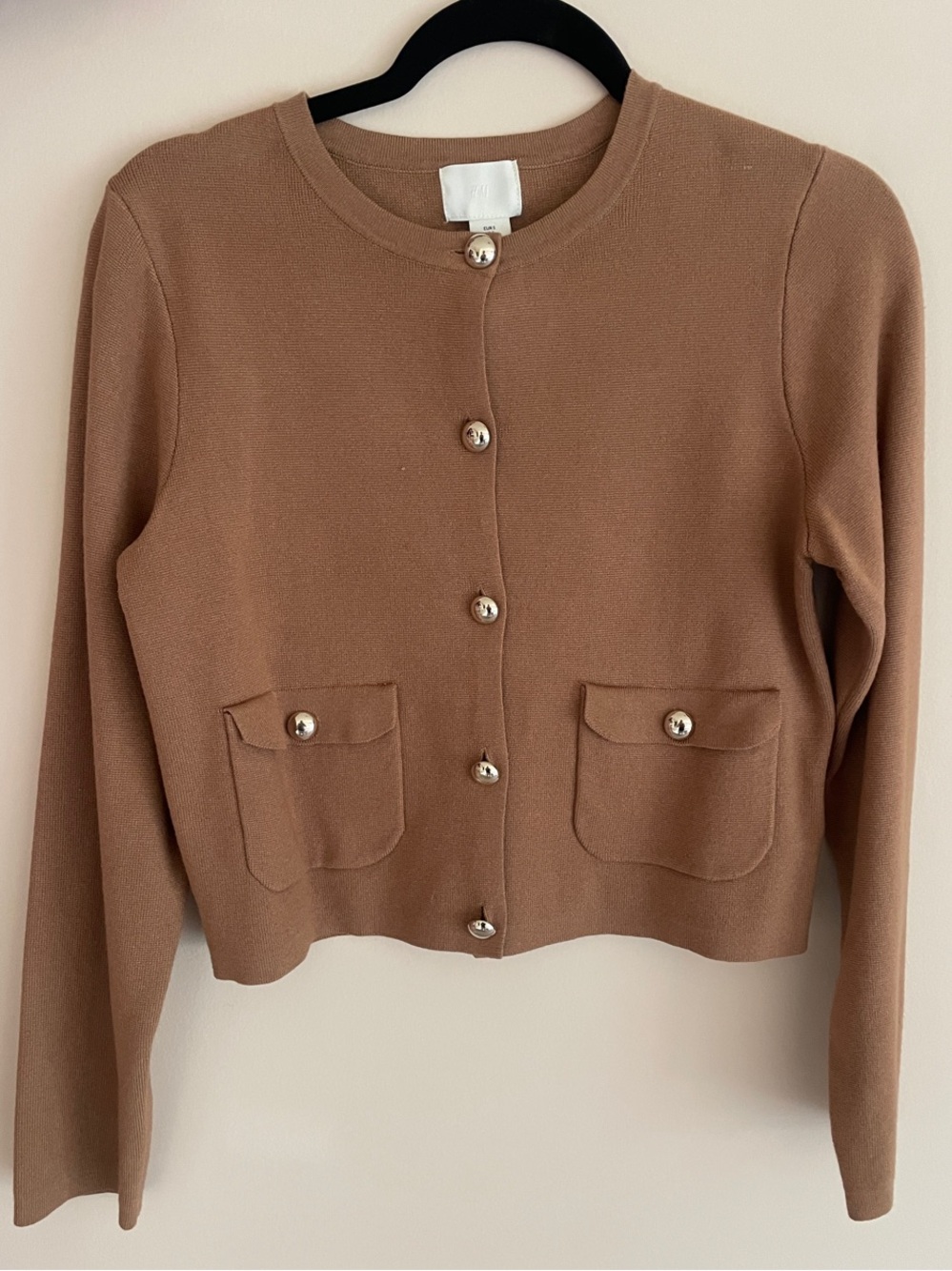 H&M SMALL Classic Cardigan - Tan